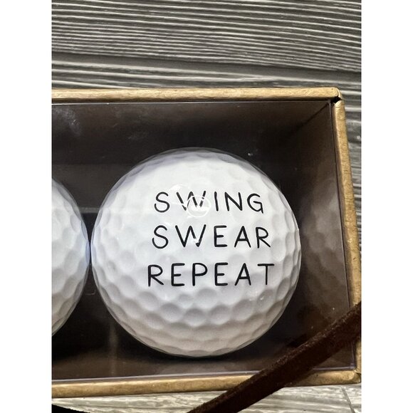 Mud Pie Set of 3 Funny Humorous Golf Balls Who’s Your Caddy Set Gift for Golfer - Picture 4 of 7